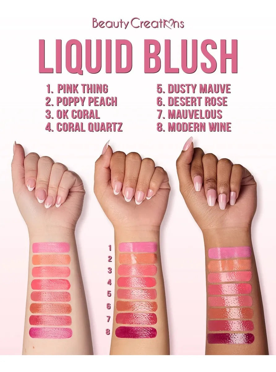 Rubor Liquido Vitamina E Liquid Blush Beauty Creations