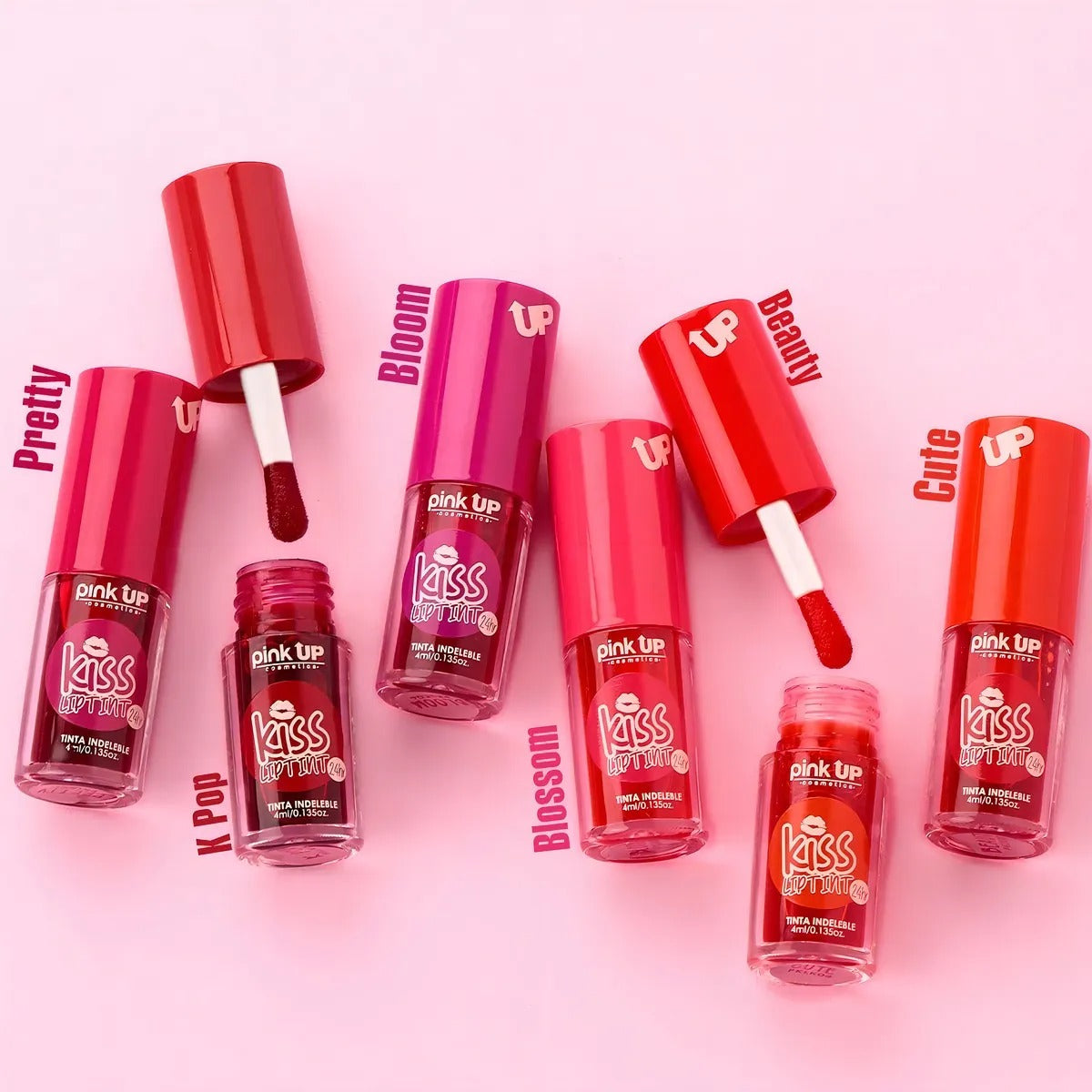Tinta Indeleble Para Labios Kiss Lip Tint Pink Up