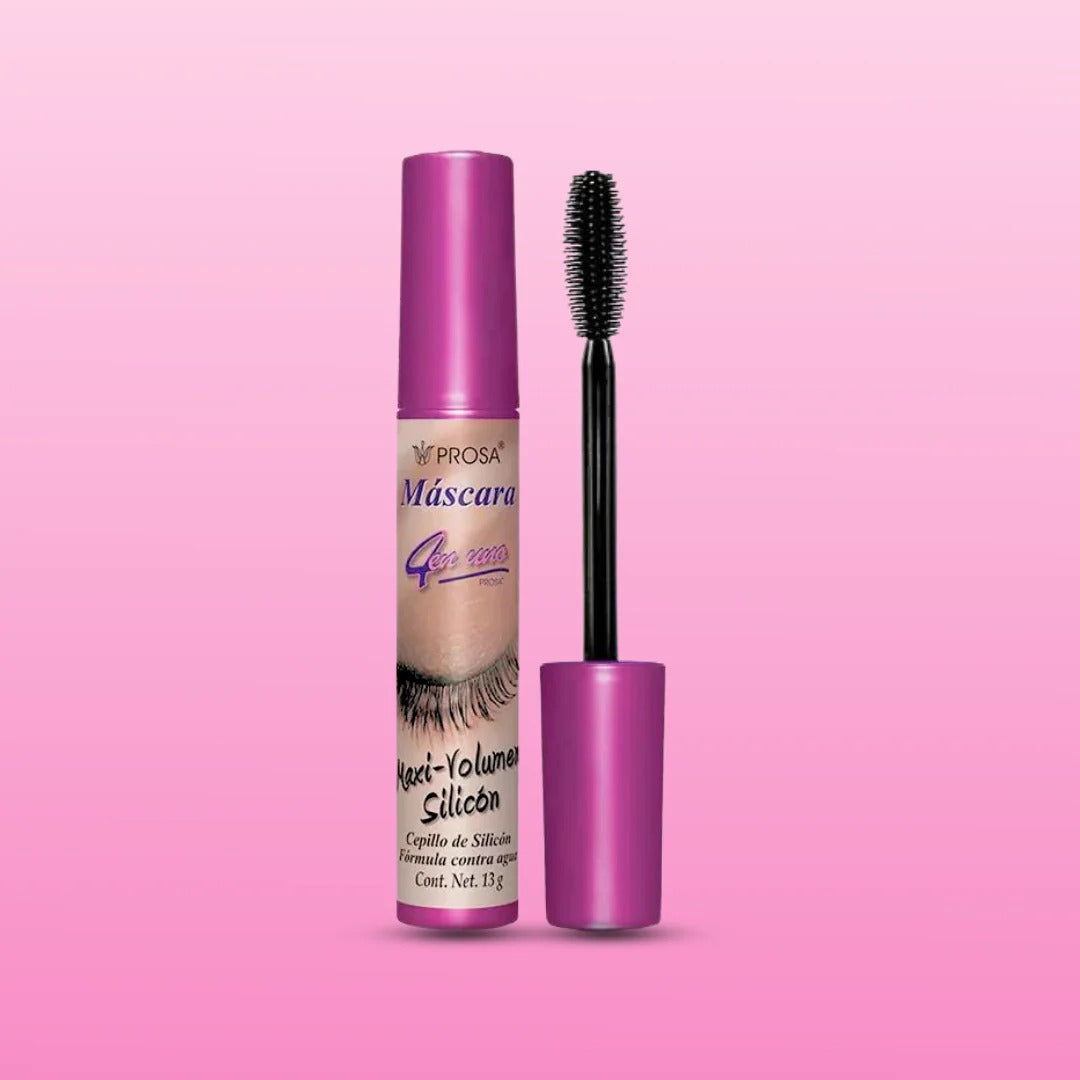 Mascara De Pestañas Maxi Volumen Silicon Waterproof Prosa