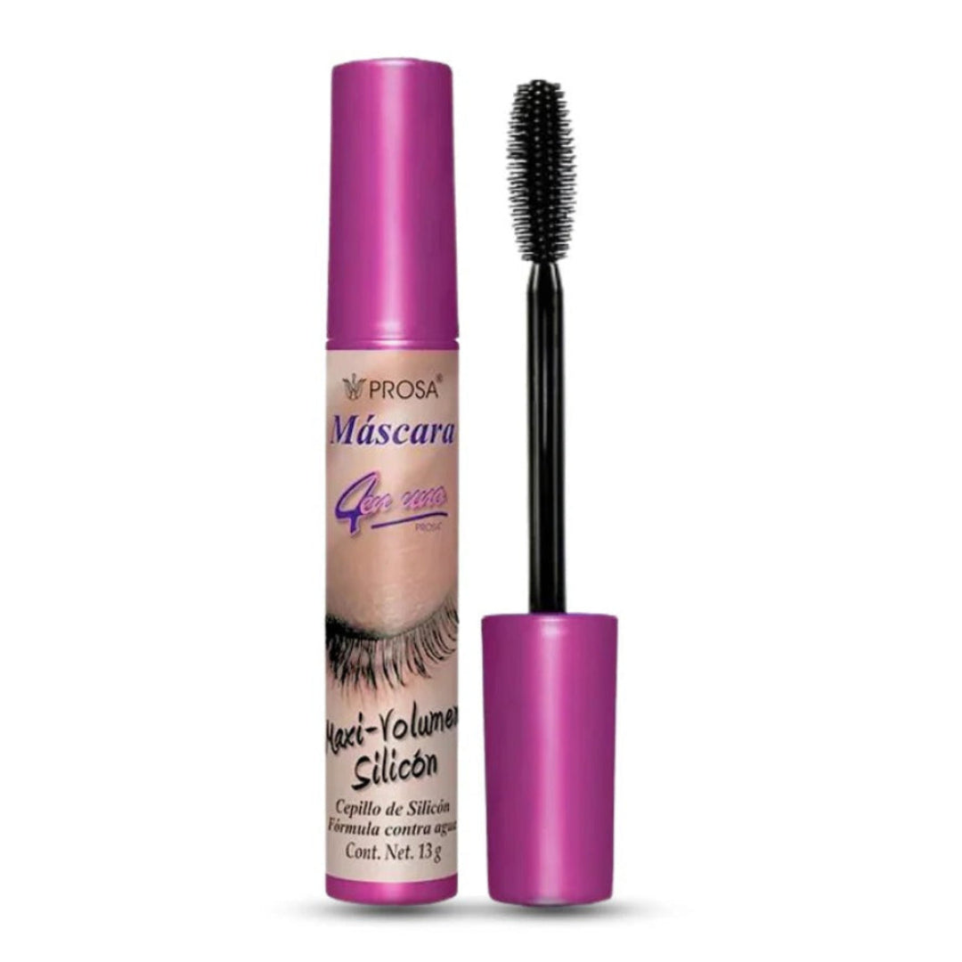 Mascara De Pestañas Maxi Volumen Silicon Waterproof Prosa