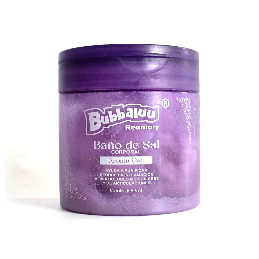 Baño De Sal Exfoliante Corporal Bubbaluu Hidratante Uva