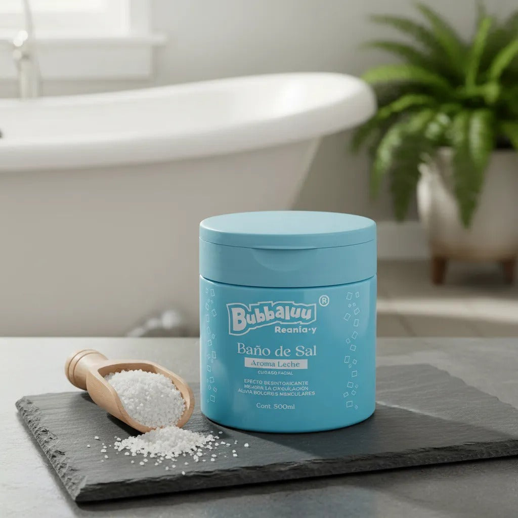 Baño De Sal Exfoliante Corporal Bubbaluu Hidratante Leche