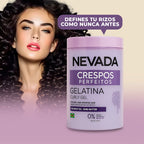 Gelatina Cabello Crespos En Crecimiento Perfecto Nevada 1kg