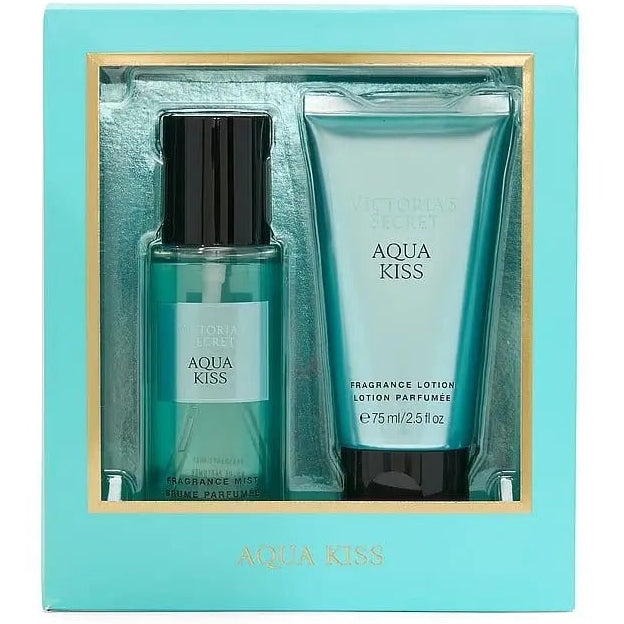Set De Regalo Victoria's Secret Travel Size Aqua kiss 75 Ml