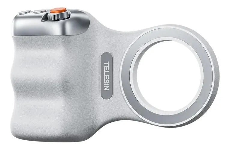 Empuñadura Magnética Para Cámara De Teléfono Soporte Telesin Blanco