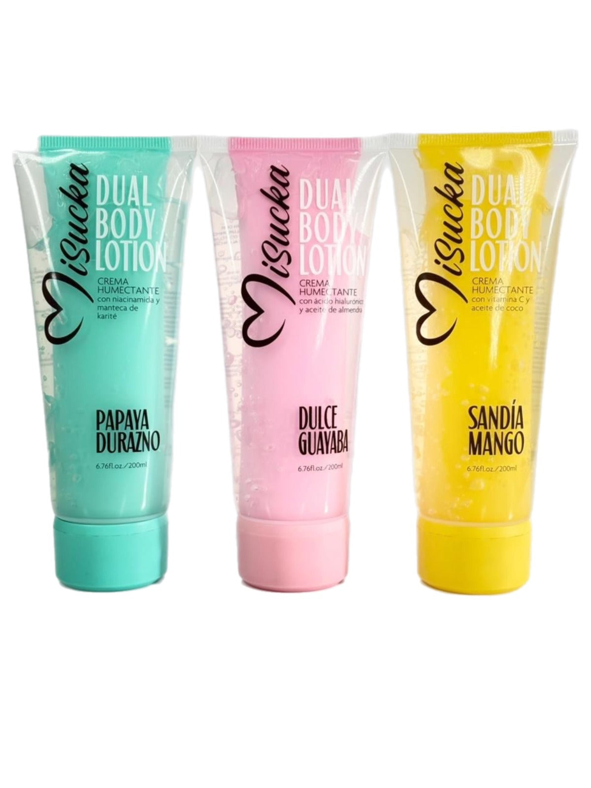 Locion Corporal Doble Extracto Crema Humectante Misucka 200ml Sandia Mango