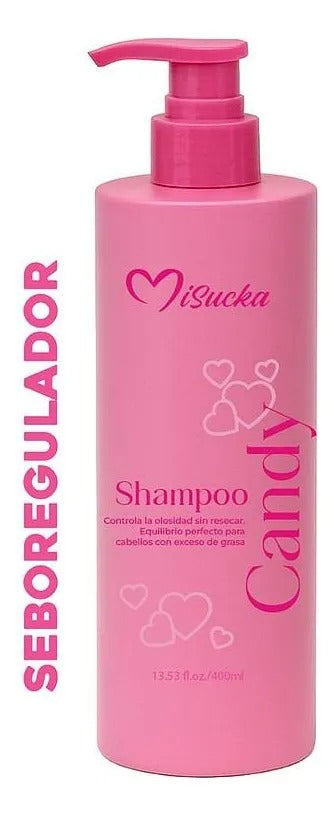 Shampoo Candy Sebo Regulador Control Grasa No Reseca Misucka 400 ml