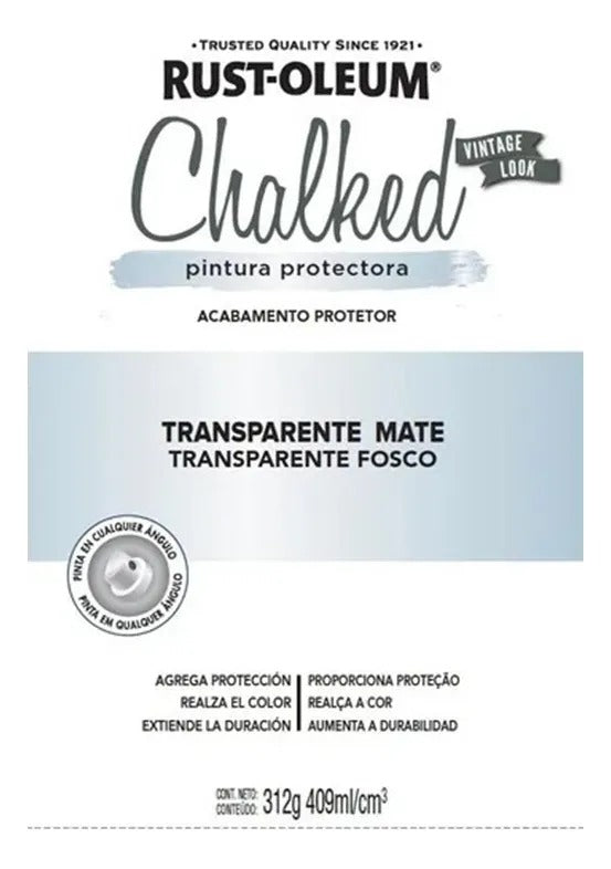 Protector Mate Pintura Chalked Spray Rust Oleum Transparente