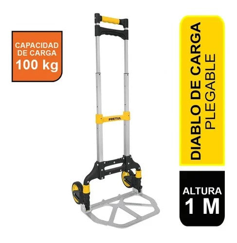Carro De Mano Pretul Yegua Plegable Carga 100kg