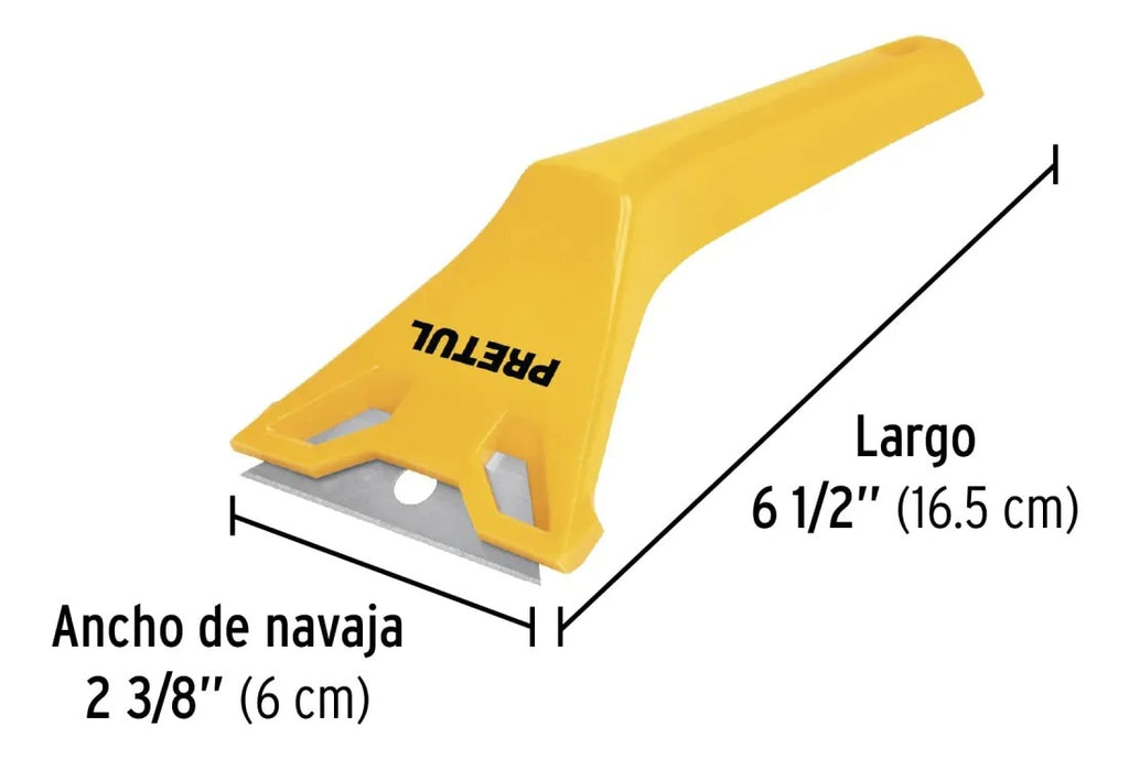 Raspador De Vidrio O Removedor Raspin Cuchilla 60mm Pretul