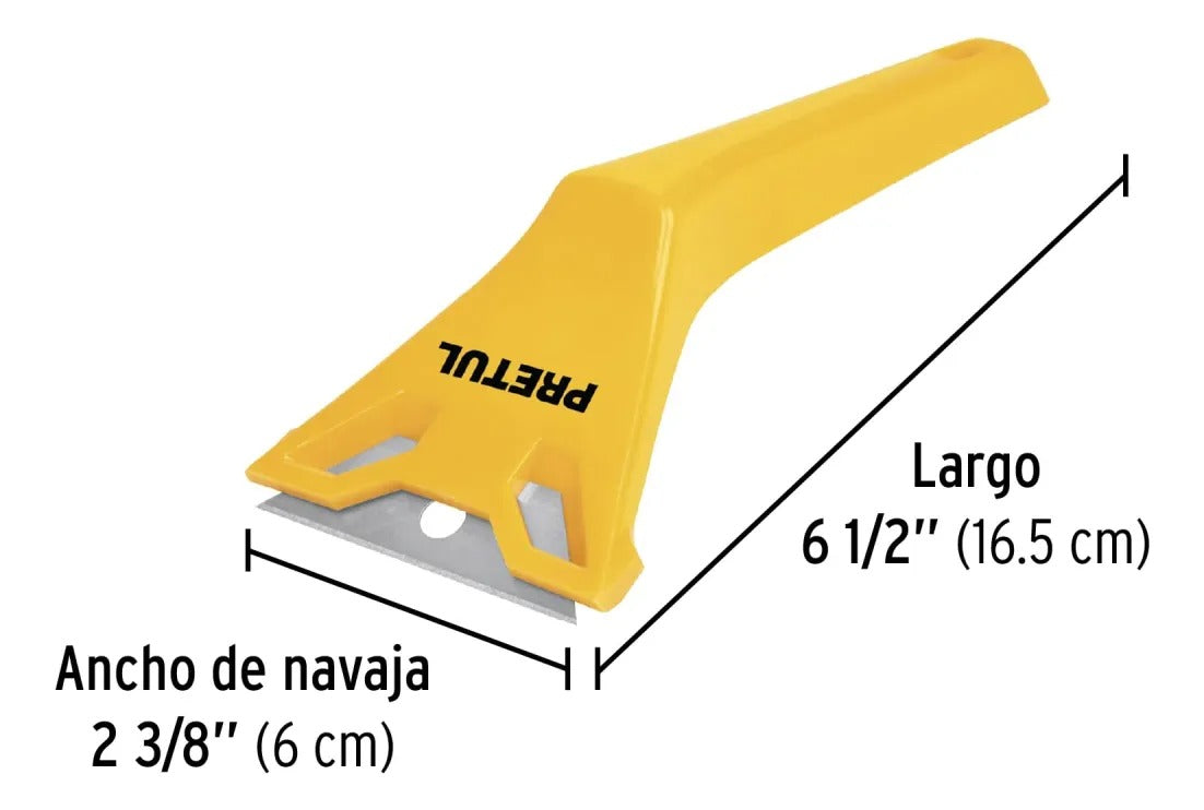 Raspador De Vidrio O Removedor Raspin Cuchilla 60mm Pretul