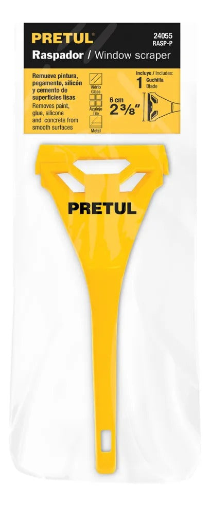 Raspador De Vidrio O Removedor Raspin Cuchilla 60mm Pretul