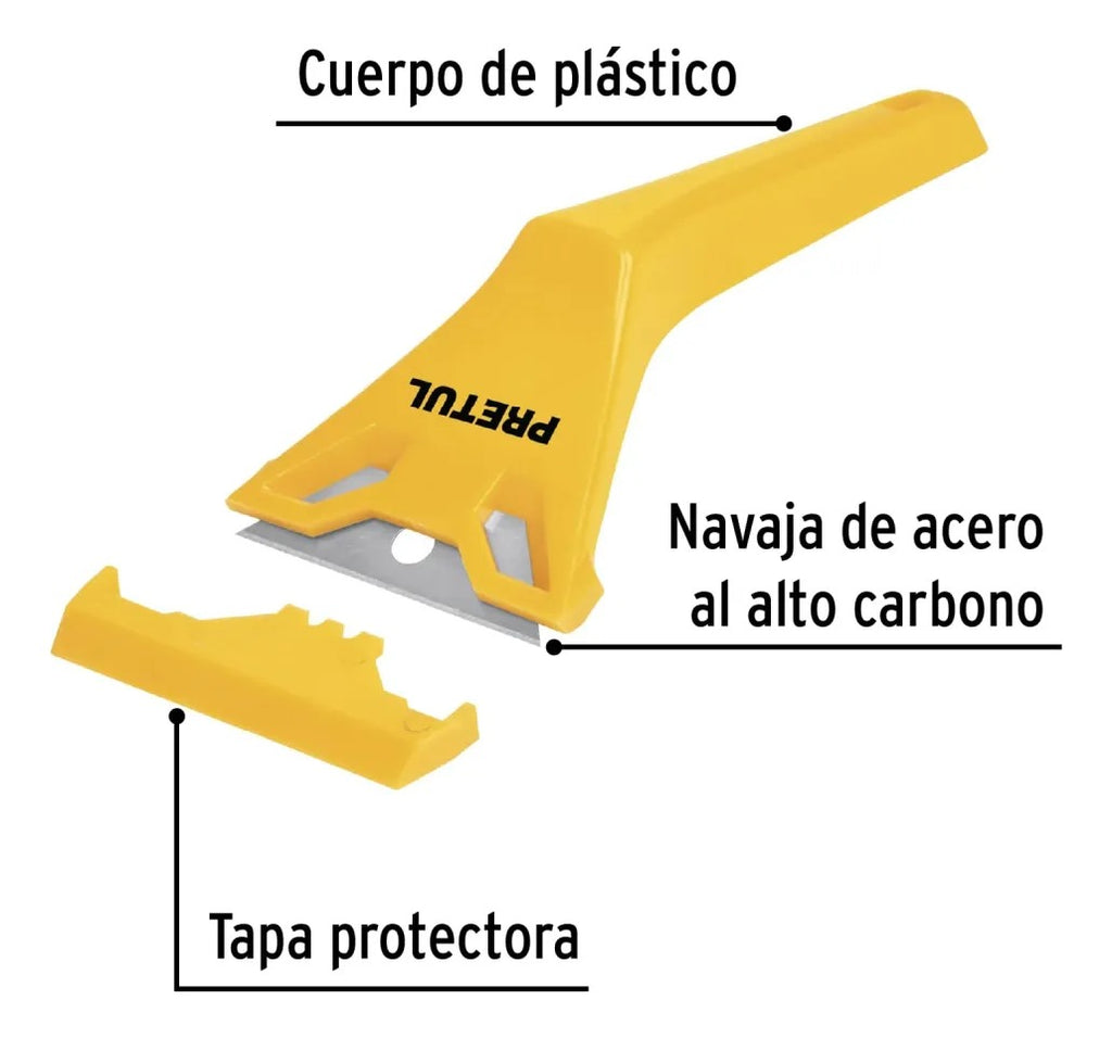 Raspador De Vidrio O Removedor Raspin Cuchilla 60mm Pretul