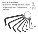 Set Juego 8 Llaves Allen Pretul 1,5 A 6 Mm Portatil Llavero