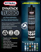Adhesivo Montaje Profesional Dynatack Turbo Pegado 3 Segundo Dynal Blanco