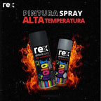 Pintura Spray Alta Temperatura Secado Rápido Rex 400ml