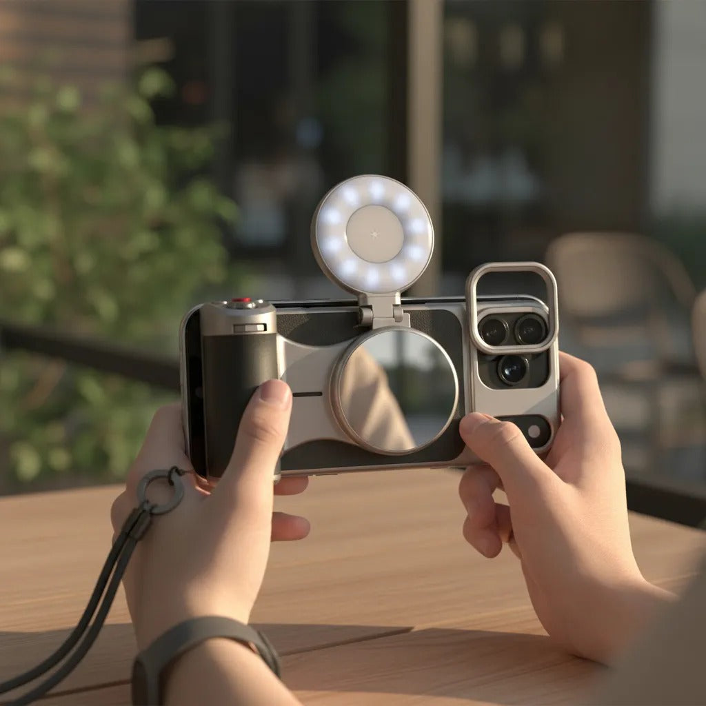 Kit Agarre Magnético Para iPhone 17 Pro Telesin