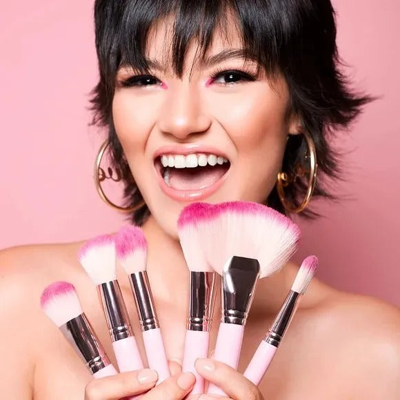 Brocha Para Polvo Brushes Pro Big Powder Pink Up Pk11