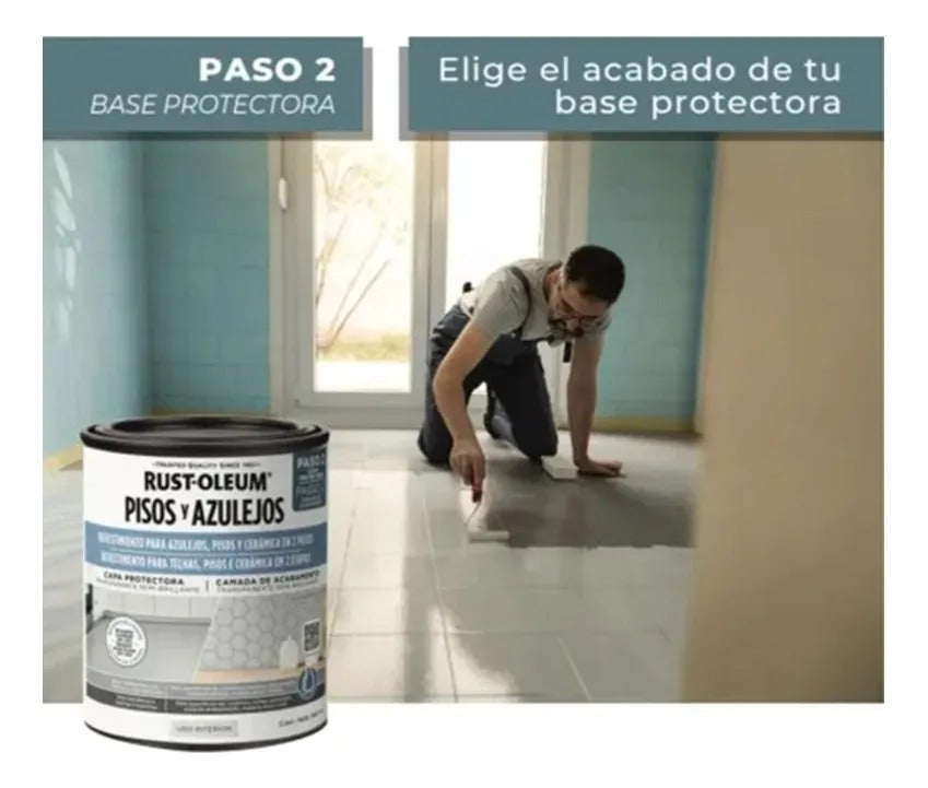 Protector Para Pintura Pisos Azulejos Transparente Rust Oleum Paso N° 2