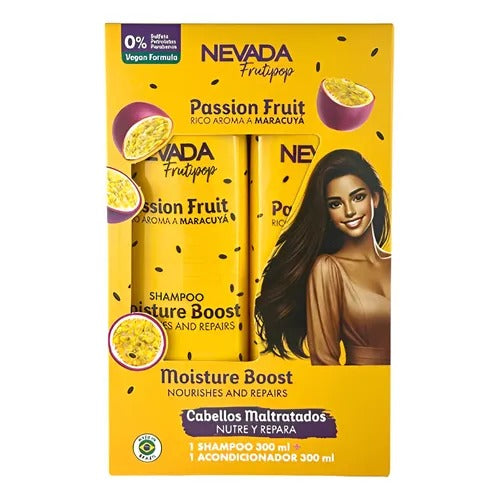 Set Shampoo Y Acondicionador Cabello Dañado Maracuyá Nevada