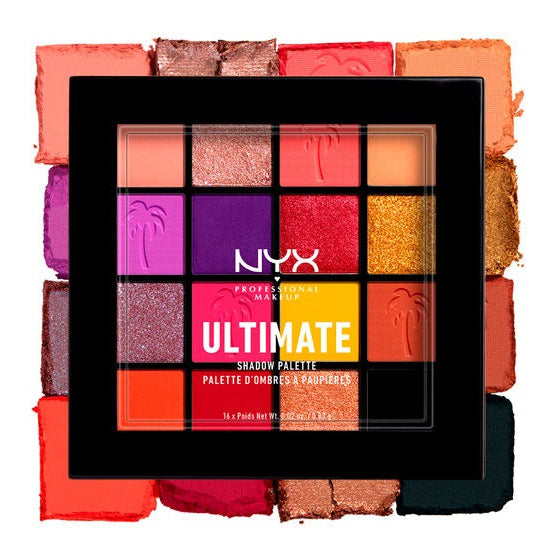 Paleta De Sombras Ultimate Shadow Festival Coachella Nyx 16 Tonos