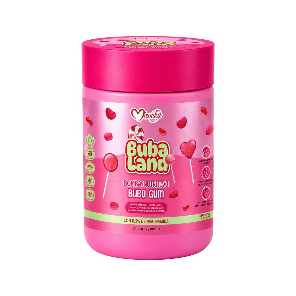 Bomba Nutritiva Capilar Niacinamida Buba Land Buba Gum 800ml Mi