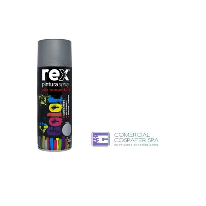 Pintura Spray Alta Temperatura Secado Rápido Rex 400ml