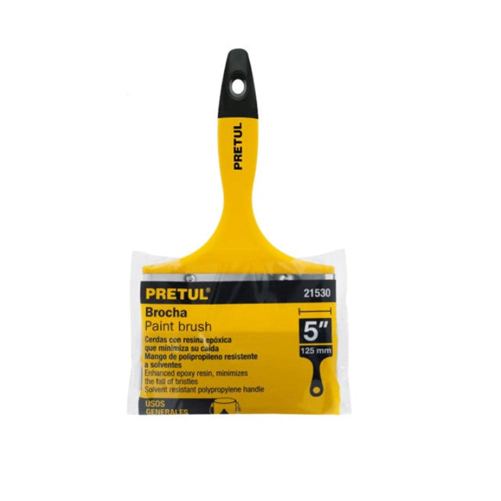 Brocha Pintura 5 Pulgadas 125mm Para Pintar Todo Uso Pretul Unidad