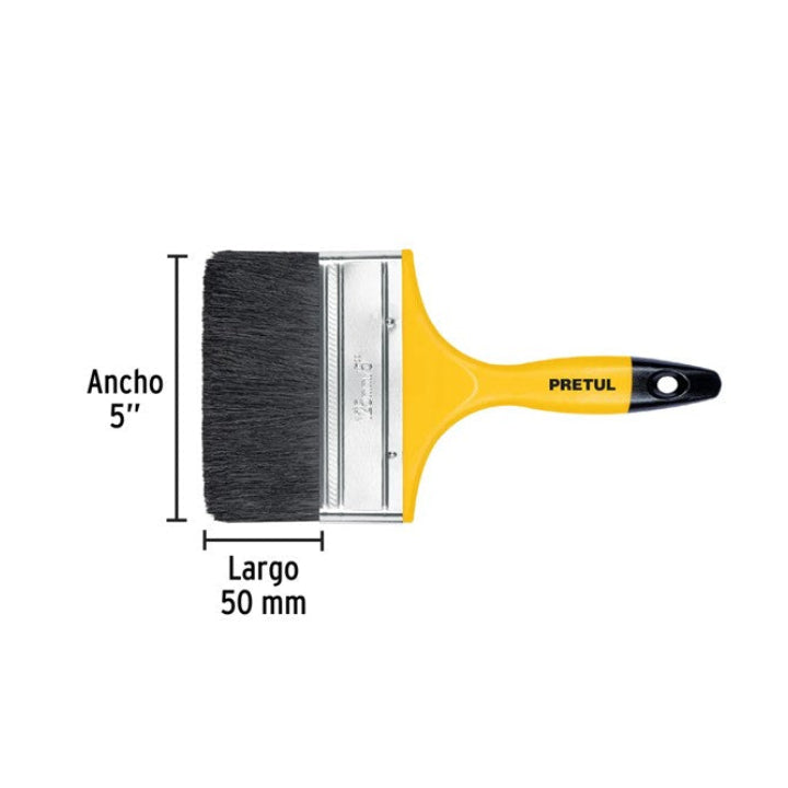 Brocha Pintura 5 Pulgadas 125mm Para Pintar Todo Uso Pretul Unidad