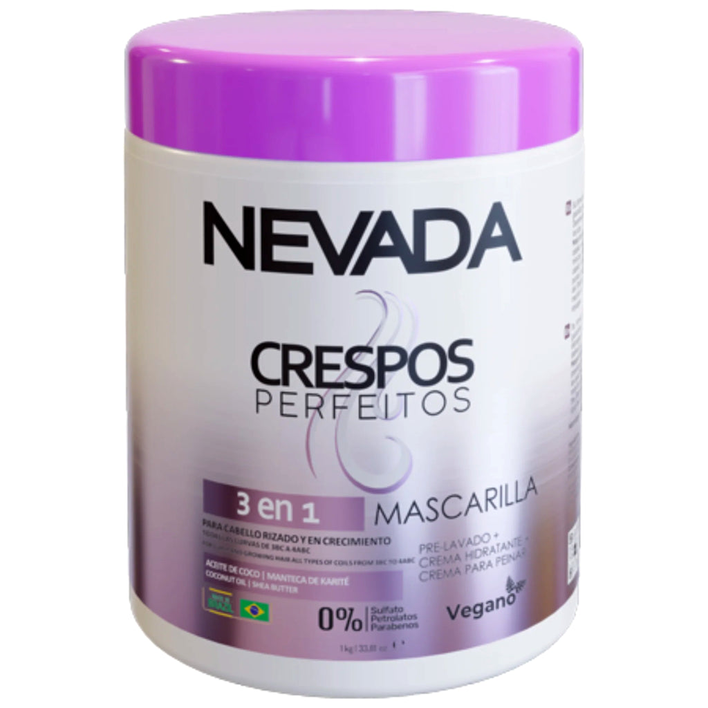 Mascarilla Capilar 3 En 1 Crespos Perfectos 1kg Nevada