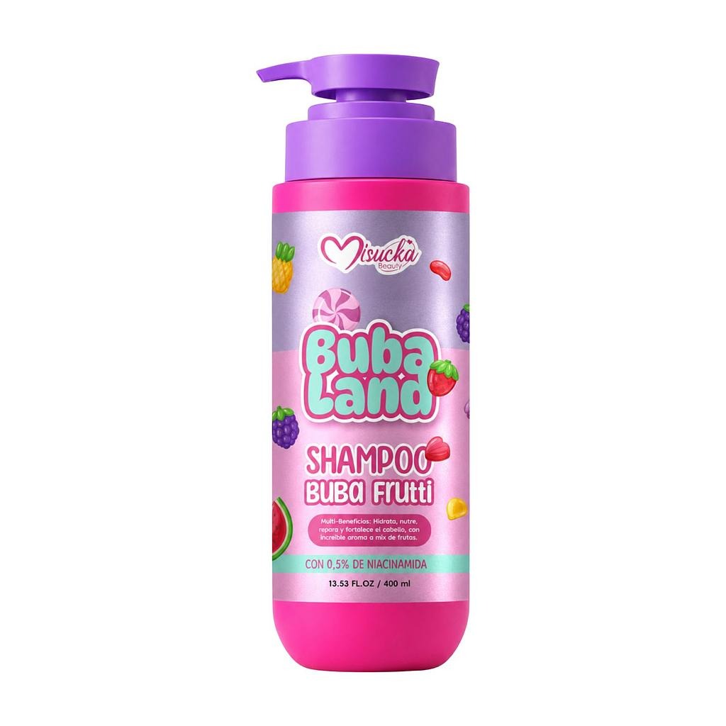 Shampoo Hidratante Niacinamida Buba Land Misucka Buba Frutti 400ml