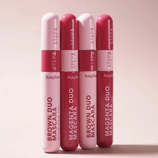 Mascara De Pestañas Duo Volumen Y Alarga Magenta Ruby Rose