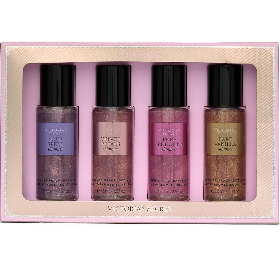 Set De Regalo 4Pzs Victoria's Secret The Best Of Mist Shimmer 75 Ml