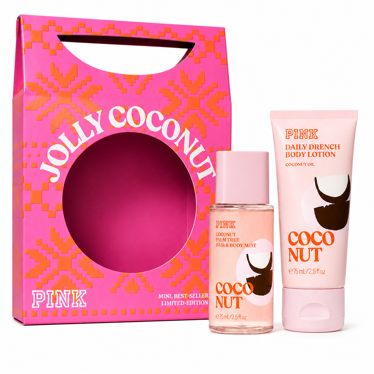 Set De Regalo Jolly Coconut Pink De Victoria's Secret 75ml