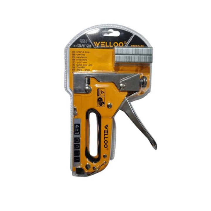 Engrapadora Corchetera Manual Tapicería + Grapas 4en1 Metal Welloo