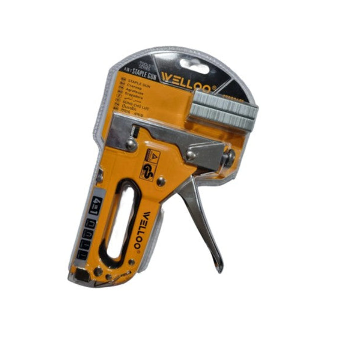 Engrapadora Corchetera Manual Tapicería + Grapas 4en1 Metal Welloo