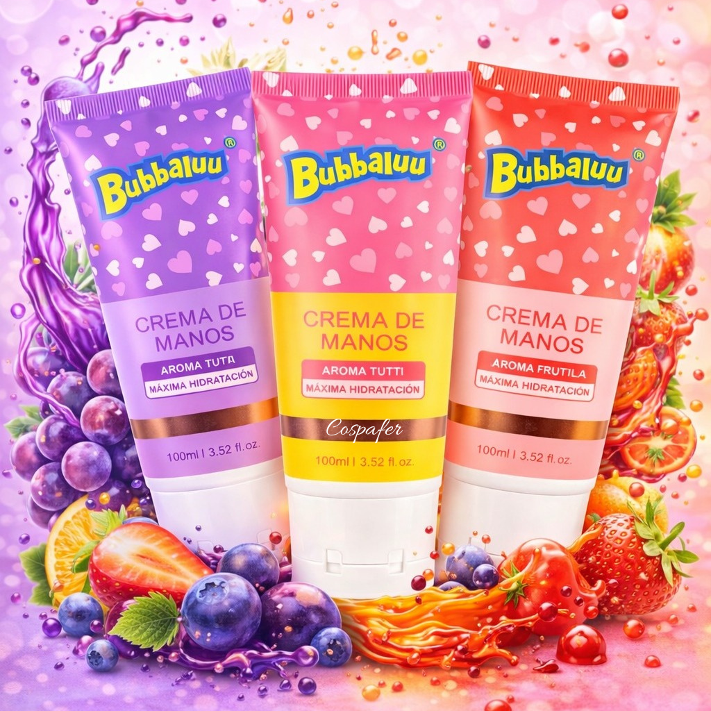 Crema de Manos Maxima Hidratacion Vitamina E Bubbaluu 100gr