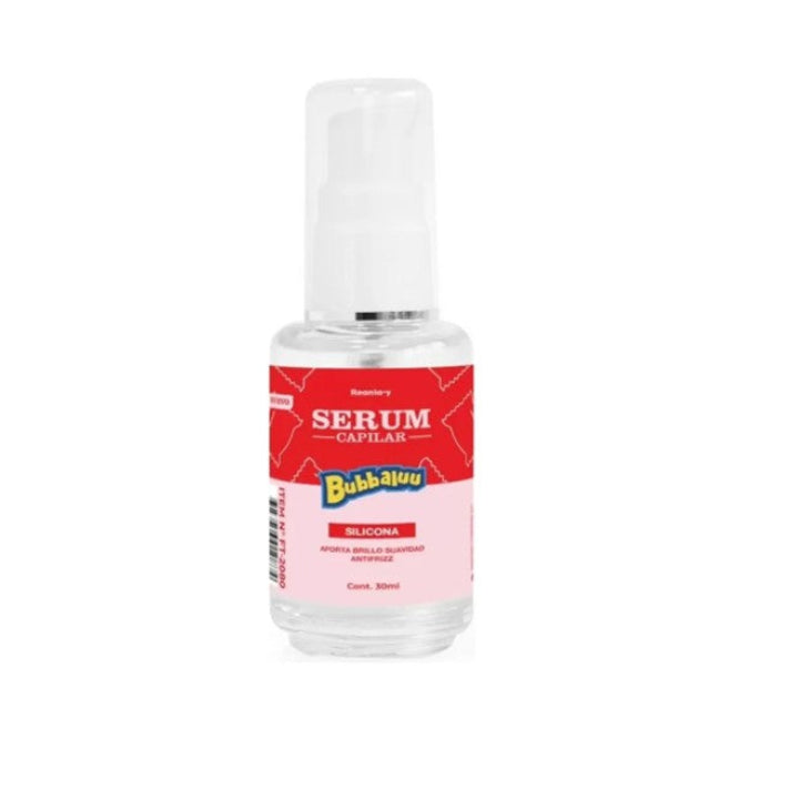 Pack 3 unidades Serum Capilar Brillo Suavidad Antifrizz Bubbaluu Uva Frutilla Tutti Fruti