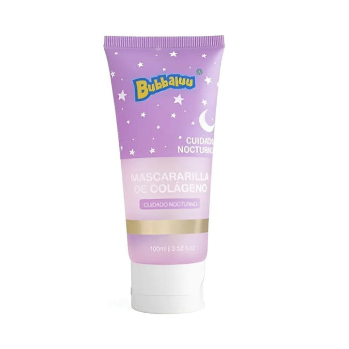 Mascarilla Hidratante Facial Nocturna De Colágeno 100 Ml Bubbaluu